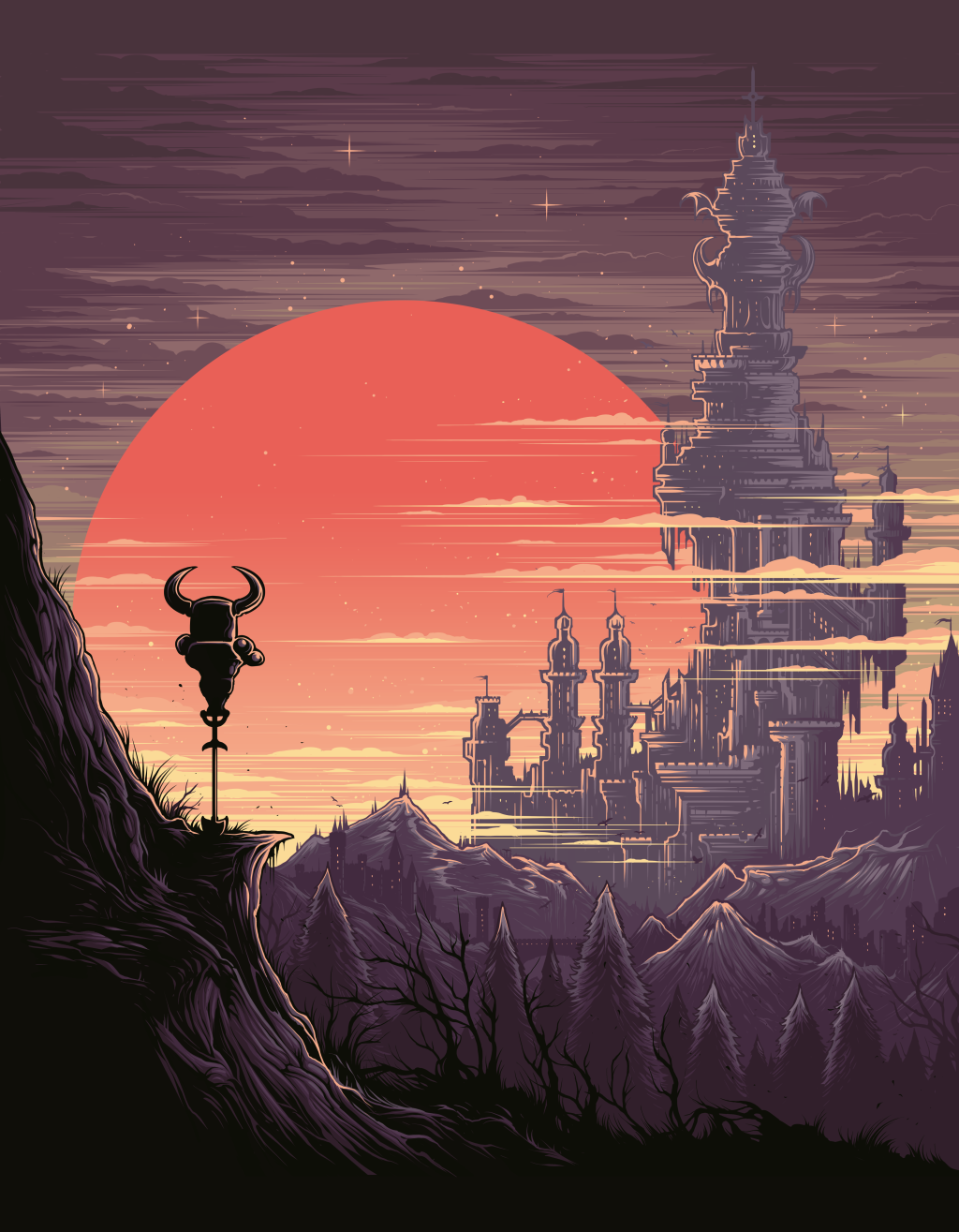 Cover image of Issue 1 of A Profound Waste of Time featuring an illustration of Shovel Knight by Yacht Club Games illustrated by Dan Mumford.