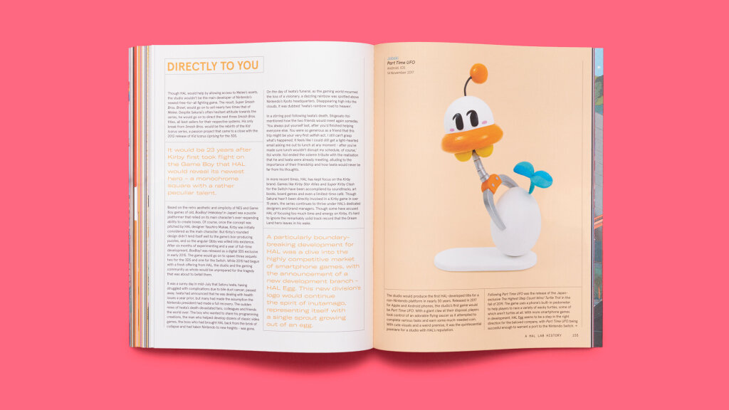 Full magazine spread from Issue 2 of A Profound Waste of Time showing a UFO carrying a sprouting egg.